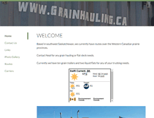 Tablet Screenshot of grainhauling.ca